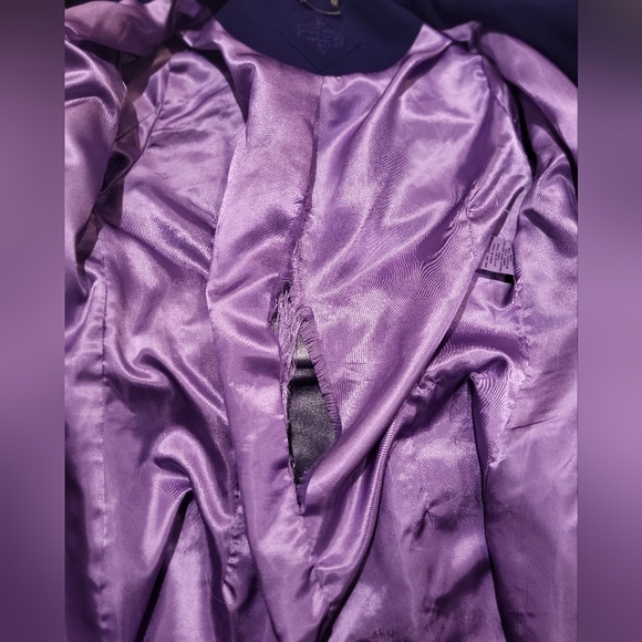JOU JOU purple double breasted pea coat - Picture 15 of 15